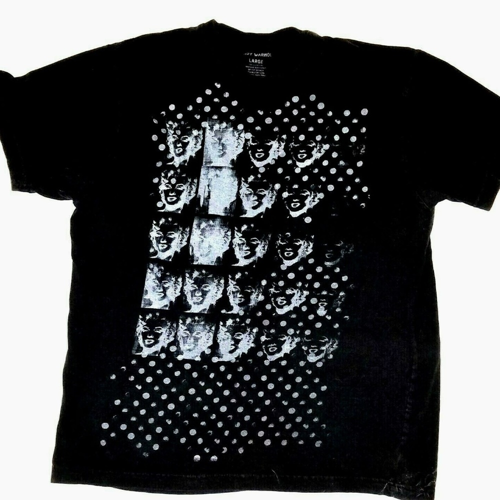 Andy Warhol Portrait Graphic T-Shirt | Large